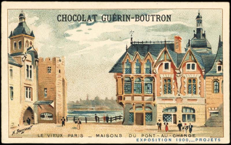 LE VIEUX PARIS - MAISONS DU PONT-AU-CHANGE / EXPOSITION Universelle 1900, -PROJETS (titre inscrit), Henri Toussaint, 1900