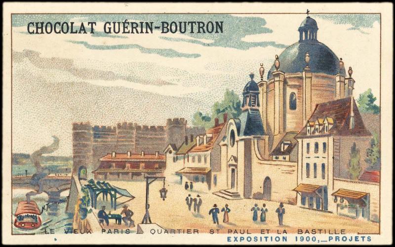 LE VIEUX PARIS - QUARTIER ST PAUL ET LA BASTILLE / EXPOSITION Universelle 1900, -PROJETS (titre inscrit), Henri Toussaint, 1900