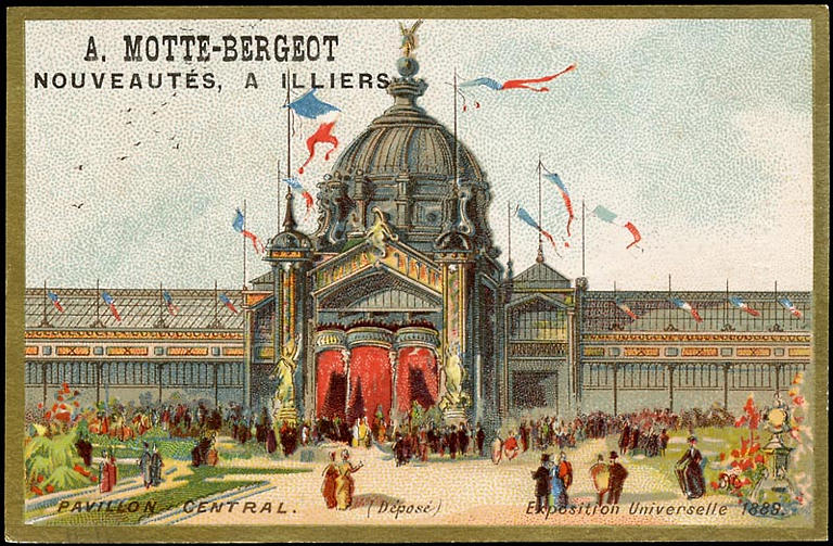 PAVILLON CENTRAL. (déposé) Exposition Universelle 1889. (titre inscrit)_0