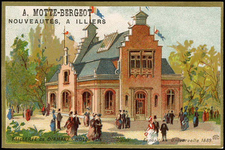 TAILLERIE DE DIAMANT . HOLLANDE. (déposé) Exposition Universelle 1889. (titre inscrit)_0