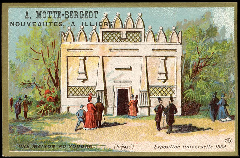 UNE MAISON AU SOUDAN. (déposé) Exposition Universelle 1889. (titre inscrit)_0