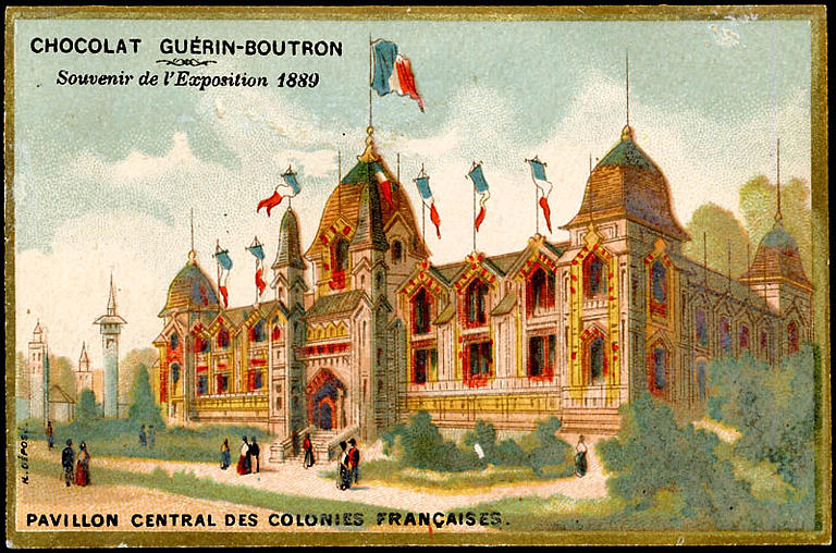 Souvenir de l'EXPOSITION Universelle 1889 / PAVILLON CENTRAL DES COLONIES FRANCAISES (titre inscrit)_0