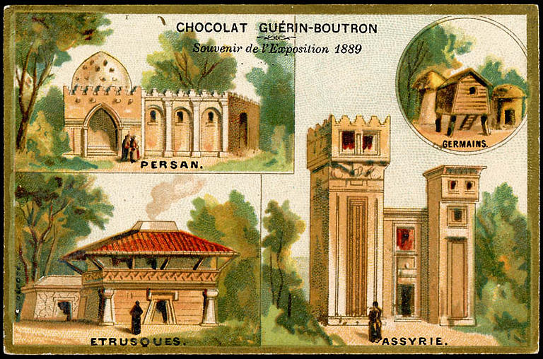 Souvenir de l'EXPOSITION Universelle 1889 / GERMAINS. / PERSAN. / ETRUSQUES. ASSYRIE. (titre inscrit)_0