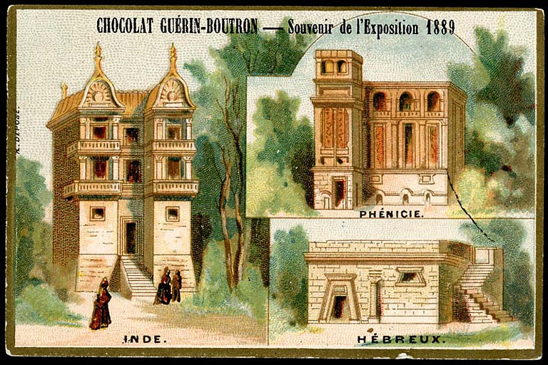 SOUVENIR DE L'EXPOSITION Universelle 1889 / PHENICIE. / INDE. HEBREUX. (titre inscrit)_0