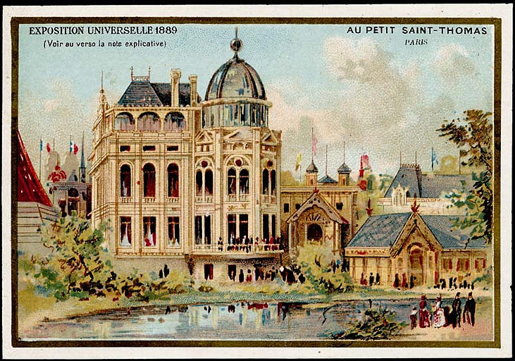 EXPOSITION UNIVERSELLE 1889 / Pavillons de la Cie du Gaz, de Suède et de Norwège (titre inscrit)_0