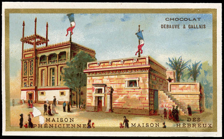 MAISON / PHENICIENNE / MAISON / DES / HEBREUX (titre inscrit) ; Exposition Universelle de 1889 (titre d'origine)_0