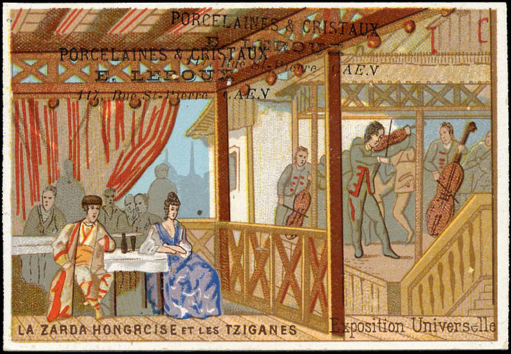 [EXPOSITION UNIVERSELLE 1889] LA ZARDA HONGROISE ET LES TZIGANES (titre inscrit)_0