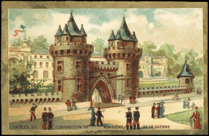 [EXPO UNIV 1889] ENTREE DE L'EXPOSITION Universelle DU MINISTERE DE LA GUERRE (titre inscrit)_0