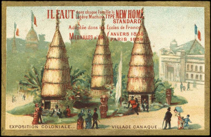 [EXPO UNIV 1889] EXPOSITION Universelle COLONIALE. VILLAGE CANAQUE. (titre inscrit)_0