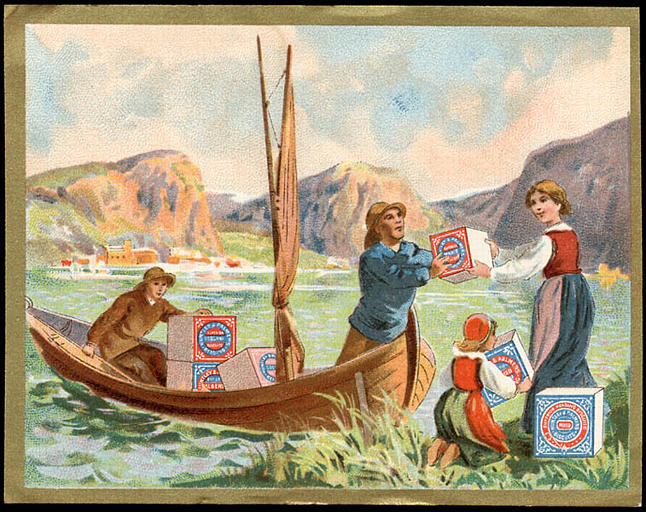 Pêcheurs chargeant des biscuits dans une barque. (titre d'origine)_0