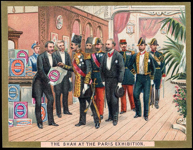 THE SHAH AT THE PARIS EXHIBITION. (titre inscrit) [exposition universelle de 1878]_0