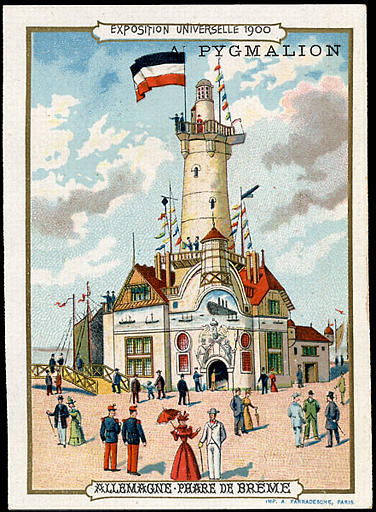 EXPOSITION UNIVERSELLE 1900 / ALLEMAGNE. PHARE DE BREME (titre inscrit)_0