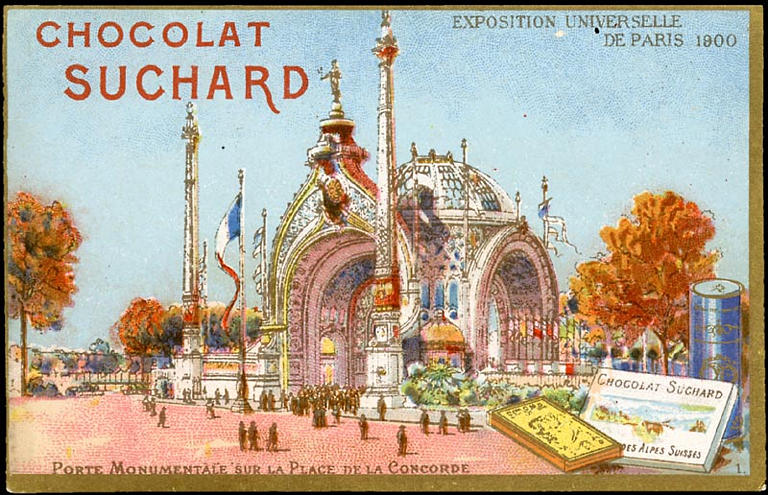 EXPOSITION UNIVERSELLE / DE PARIS 1900 / PORTE MONUMENTALE SUR LA PLACE DE LA CONCORDE (titre inscrit)_0