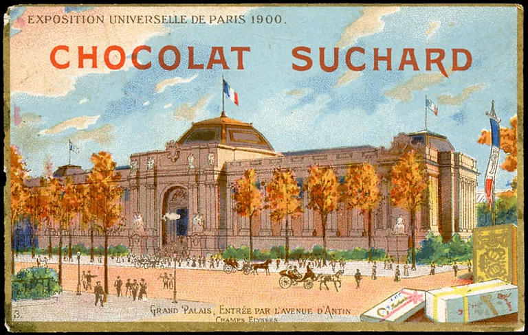 EXPOSITION UNIVERSELLE / DE PARIS 1900. / GRAND PALAIS, ENTREE PAR L'AVENUE D'ANTIN / CHAMPS ELYSEES (titre inscrit)_0