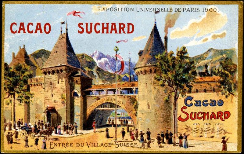 EXPOSITION UNIVERSELLE / DE PARIS 1900. / ENTREE DU VILLAGE SUISSE (titre inscrit)_0
