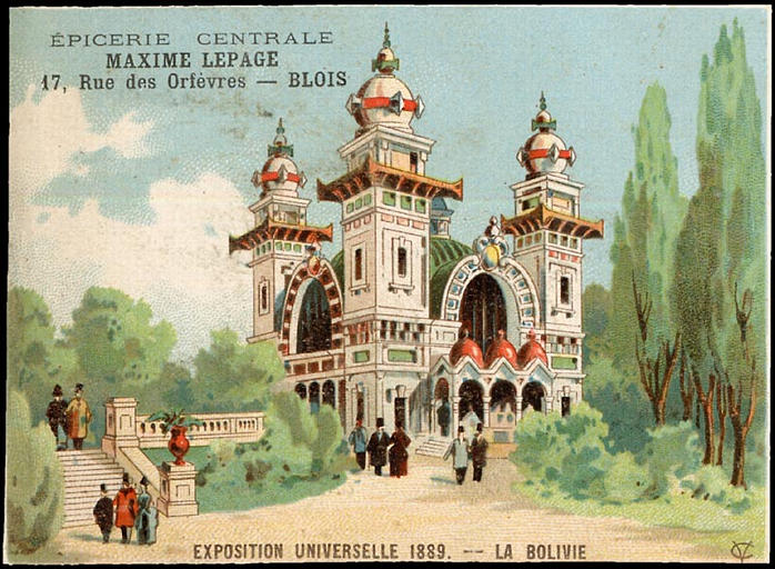 [EXPO UNIV 1889] EXPOSITION UNIVERSELLE 1889. - LA BOLIVIE (titre factice)_0