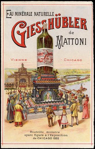 Bouteille monstre / ayant figuré à l'Exposition universelle / de CHICAGO 1893_0