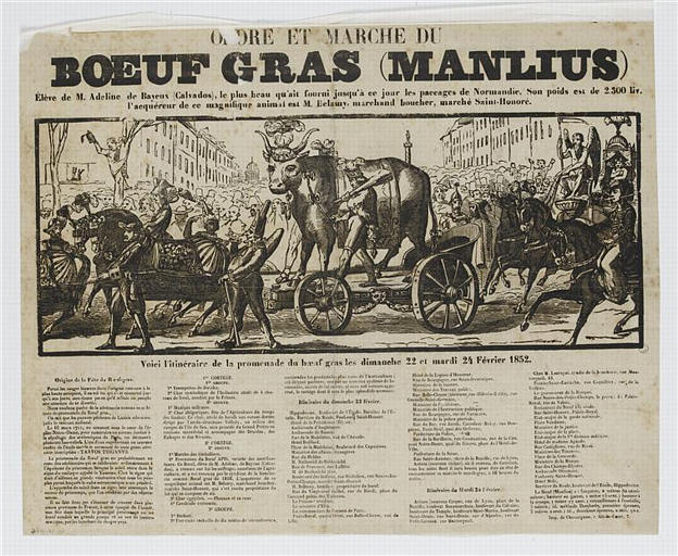 ORDRE ET MARCHE DU / BOEUF GRAS (MANLIUS) (titre inscrit)_0