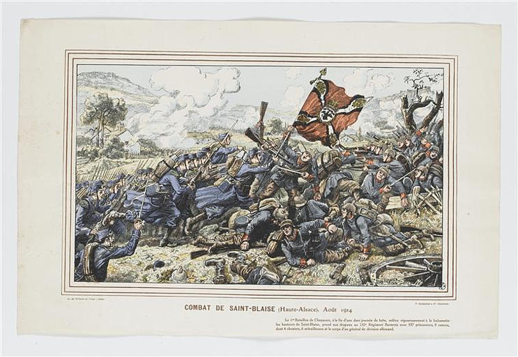 COMBAT DE SAINT-BLAISE (Haute-Alsace), Août 1914 (titre inscrit)_0