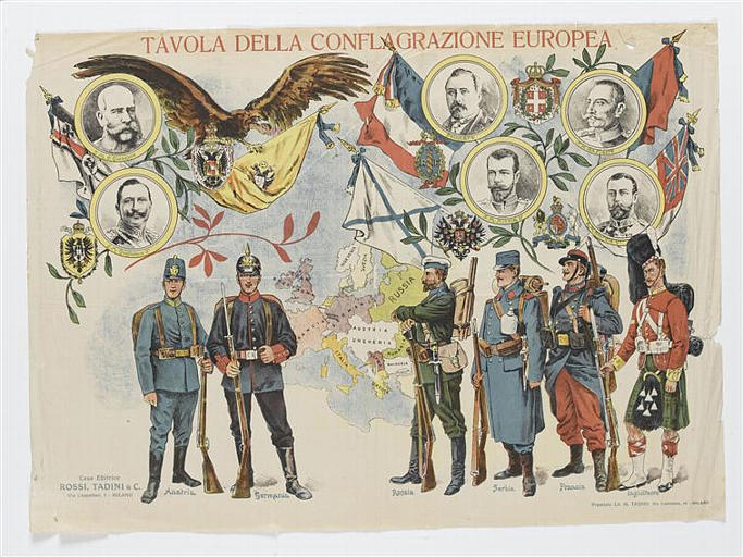 TAVOLA DELLA CONFLAGRAZIONE EUROPEA (titre inscrit, italien)_0