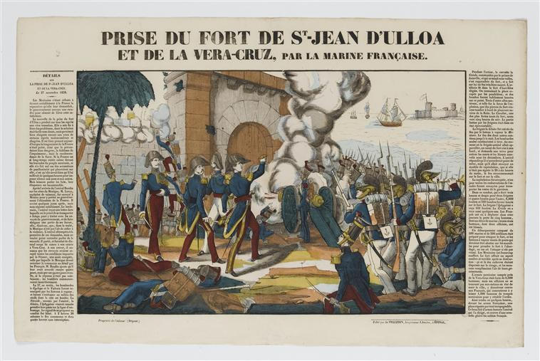 PRISE DU FORT DE St-JEAN D'ULLOA ET DE LA VERA-CRUZ, PAR LA MARINE FRANCAISE (titre inscrit)_0