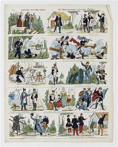 SOUVENIRS D'UN VIEUX SOLDAT (titre inscrit, français, allemand, gothique)_0