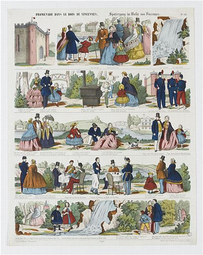PROMENADE DANS LE BOIS DE VINCENNES (titre inscrit, français, allemand, gothique)_0