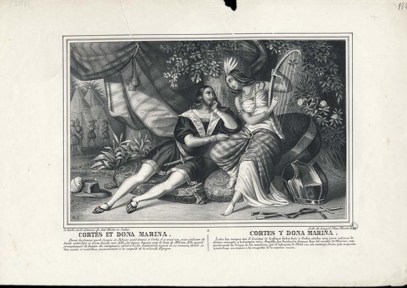 CORTES ET DONA MARINA (titre inscrit, français, espagnol)_0