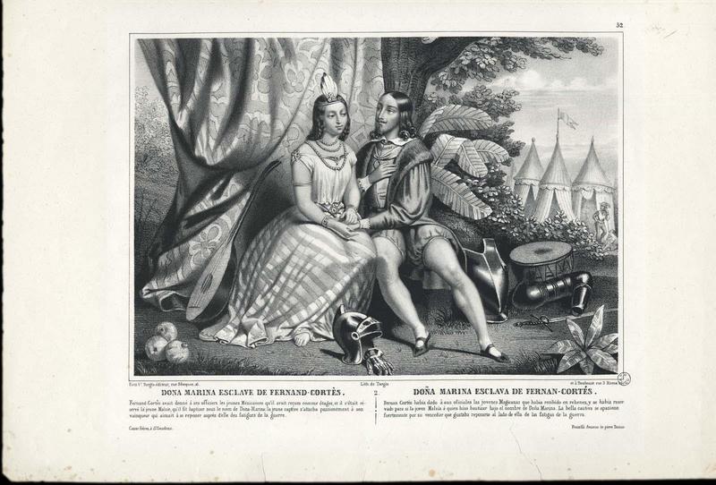 DONA MARINA ESCLAVE DE FERNAND-CORTES (titre inscrit, français, espagnol)_0