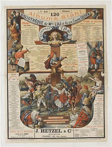 120 Albums Stahl / BIBLIOTHEQUE de Mlle LILI et de son Cousin LUCIEN (titre inscrit)_0