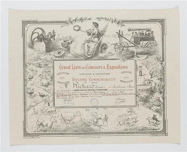 Grand Livre des Concours & Expositions / DIPLOME COMMEMORATIF (titre inscrit)_0