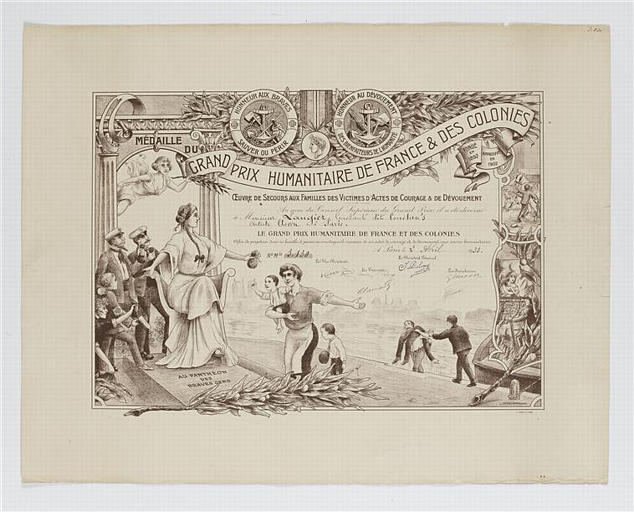 MÉDAILLE DU GRAND PRIX HUMANITAIRE DE FRANCE & DES COLONIES (titre inscrit)_0