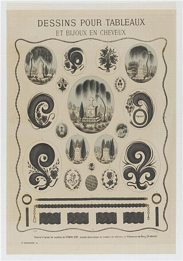 DESSINS POUR TABLEAUX ET BIJOUX EN CHEVEUX (titre inscrit)_0