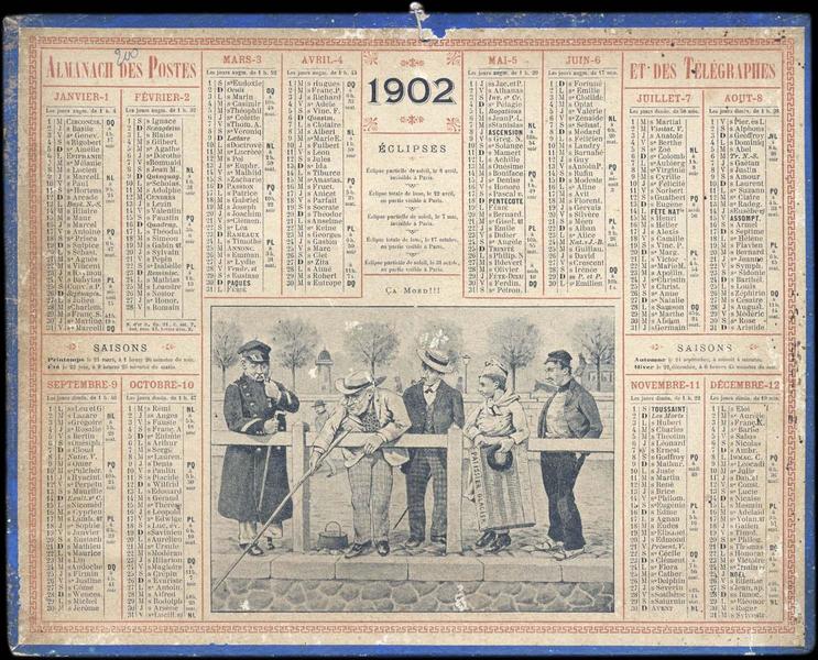 ALMANACH DES POSTES ET DES TELEGRAPHES / CA MORD!!! (titre inscrit)_0