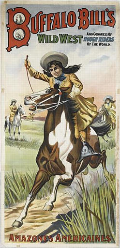 BUFFALO BILLS / AND CONGRESS OF / WILD WEST ROUGH RIDERS / OF THE WORLD / AMAZONES AMÉRICAINES (titre inscrit)_0