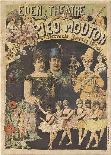 EDEN - THEATRE / LE / PIED DE MOUTON / Féerie a Gd Spectacle 3 Actes 18 Tableaux (titre inscrit)_0