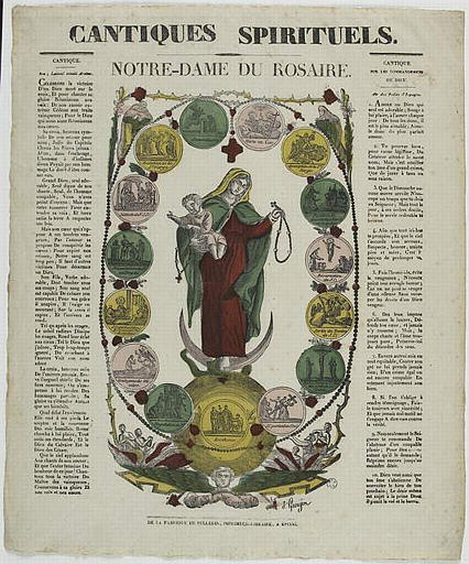 CANTIQUES SPIRITUELS. / NOTRE-DAME DU ROSAIRE. (titre inscrit)_0