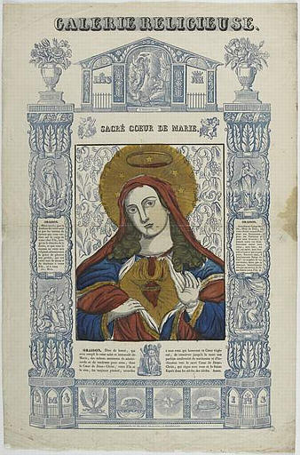 GALERIE RELIGIEUSE. / SACRE COEUR DE MARIE. / L'Annonciation. (titre inscrit)_0
