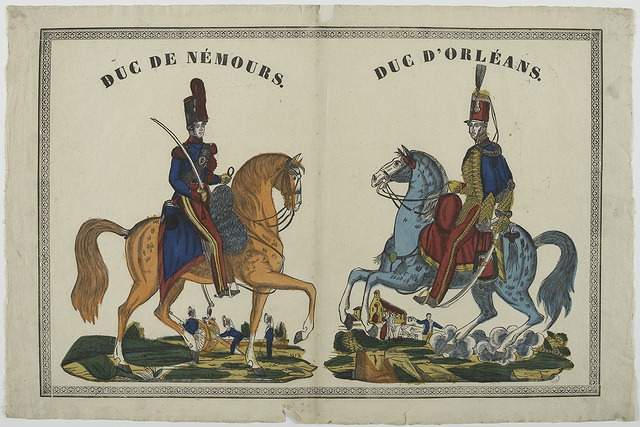 DUC DE NEMOURS. / DUC D'ORLEANS. (titre inscrit)_0