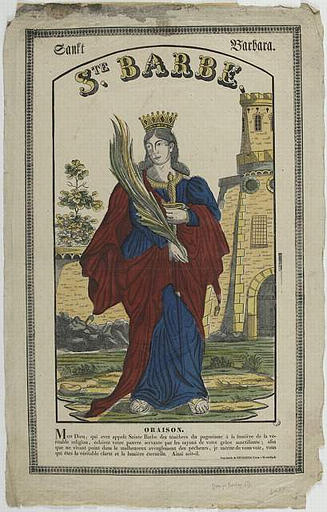 STE. BARBE. (titre inscrit, français, allemand, gothique)_0