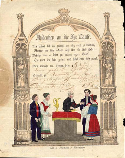 Andenken an die H.ge Taufe (titre inscrit)_0