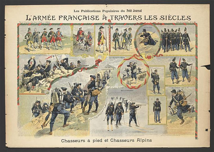 L'ARMEE FRANCAISE A TRAVERS LES SIECLES / Chasseurs à pied et Chasseurs Alpins (titre inscrit)_0