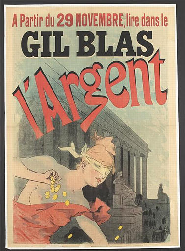 A Partir du 29 NOVEMBRE, lire dans le / GIL BLAS / L'Argent (titre inscrit)_0