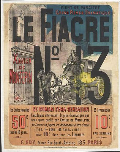 LE FIACRE / N° 13 / PAR / XAVIER / DE / MONTEPIN (titre inscrit)_0