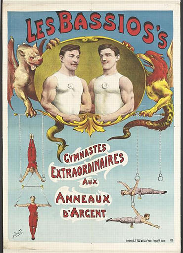 LES BASSIOS'S / GYMNASTES / EXTRAORDINAIRES / AUX / ANNEAUX / D'ARGENT (titre inscrit)_0