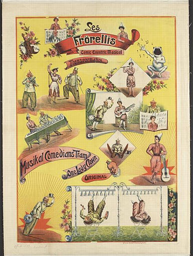 Les / Frörellis / Comic Excentric / Musical / Transvormation. / Musikal Comedians Tram / One Lady Clown / ORIGINAL (titre inscrit, anglais)_0
