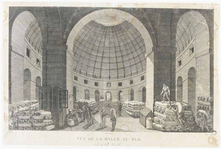 VUE DE LA HALLE AU BLE / et de sa belle Coupole (titre inscrit)_0