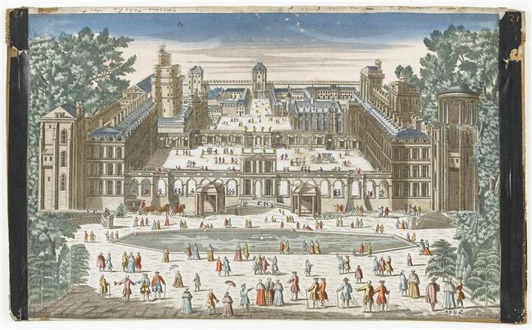 Vincenne chateau fort / Le grand bassin du jardin des Tuilerie a Paris (titre inscrit)_0