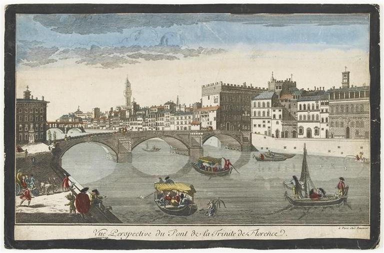 Vue Perspective du Pont de la Trinité de Florence. (titre inscrit)_0