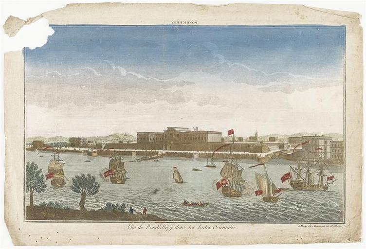 Vue de Pondichery dans les Indes Orientales (titre inscrit)_0